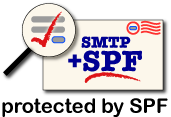 SMTP + SPF - protected by SPF logo